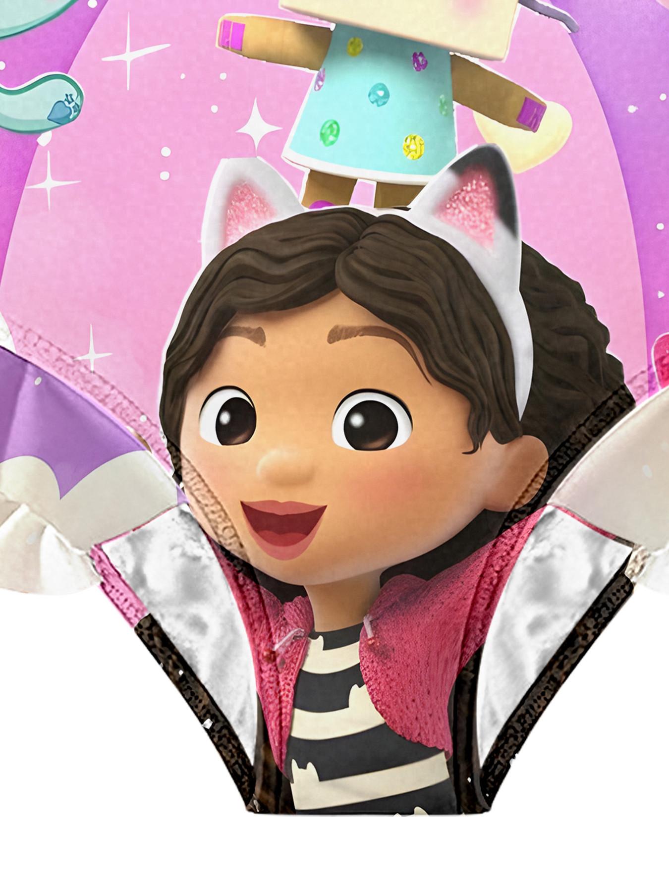 Girls' 3D Rainbow Guppy Swimsuit, Cute Sleeveless Swimwear with Ruffle Edges, Perfect for Parties and Gifts