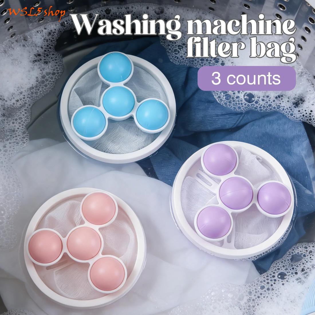 3PCS Washing Machine Lint Filter Bags, Reusable Floating Pet Hair Catcher for Laundry Washer, Mesh Laundry Hair Remover for Clothes Blankets & Daily Washing 3PCS Washing Machine Lint Filter Bags, Reusable Floating Pet Hair Catcher for Laundry Washer, Mesh Laundry Hair Remover for Clothes Blankets & Daily Washing