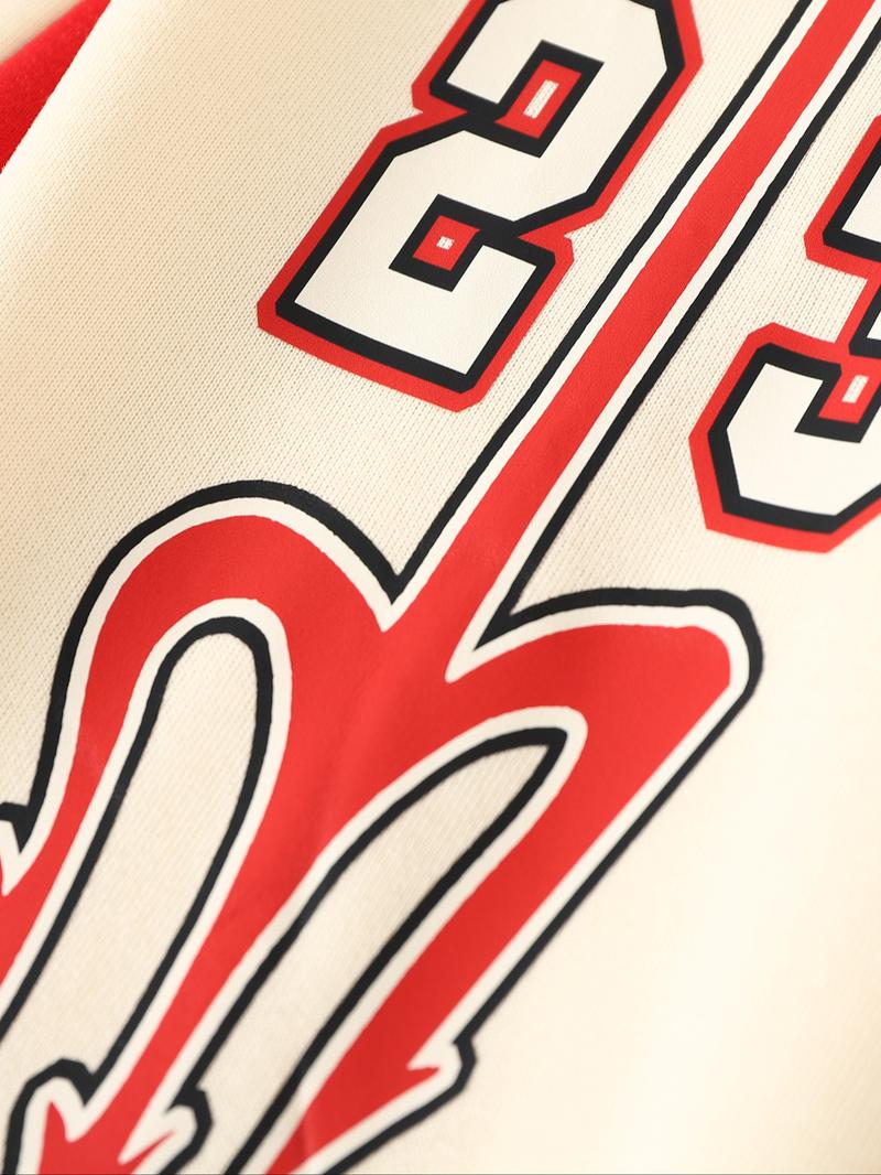 Vintage Street Style Embroidered Baseball Jacket, Redmi Patch Devil Angel Badge, Casual Fitted Varsity Jacket, Fall & Winter Fashion