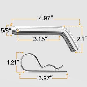 Nilight 3 in 1 ATV UTV Multi Hitch Mount with 2 inch Ball Hitch Rated 2000 LBS Fits 1-1/4 Inch Receiver Winch Strap Loop Rated 5000 LBS Outdoor