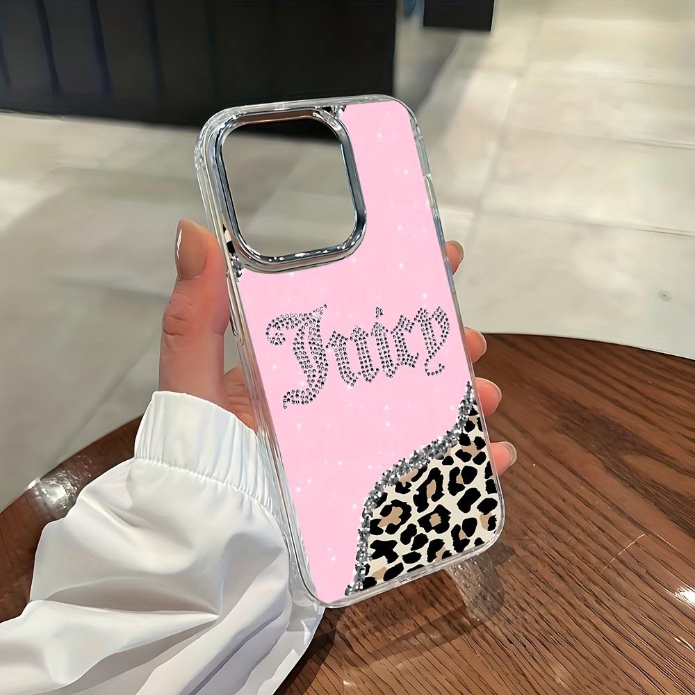 Metal Transparent Creative Juicy Pattern Anti-Drop Soft Case for iPhone 11/12/13/14 Pro Max/15 Pro/16 Plus/16 Pro Max, Tpu Material