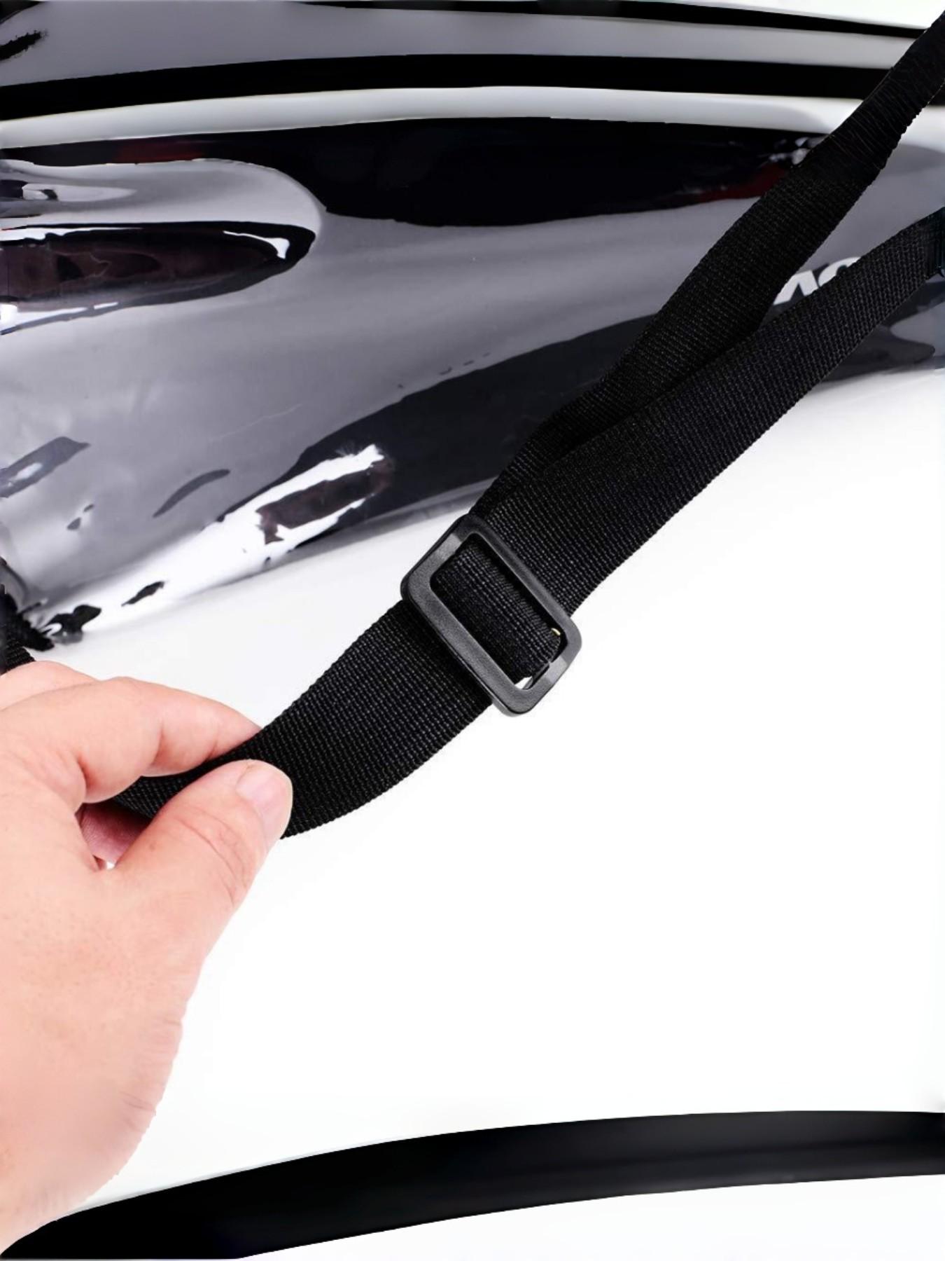 Fashionable Transparent PVC Storage Bag, High-Value Large Capacity Handheld Travel Bag, Lightweight Shoulder Bag for All Seasons