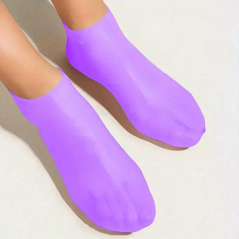 Women's Moisturizing Silicone Foot Socks, Anti-Friction Heel Protection, Ideal for Dry Cracked Feet, Comfortable and Durable