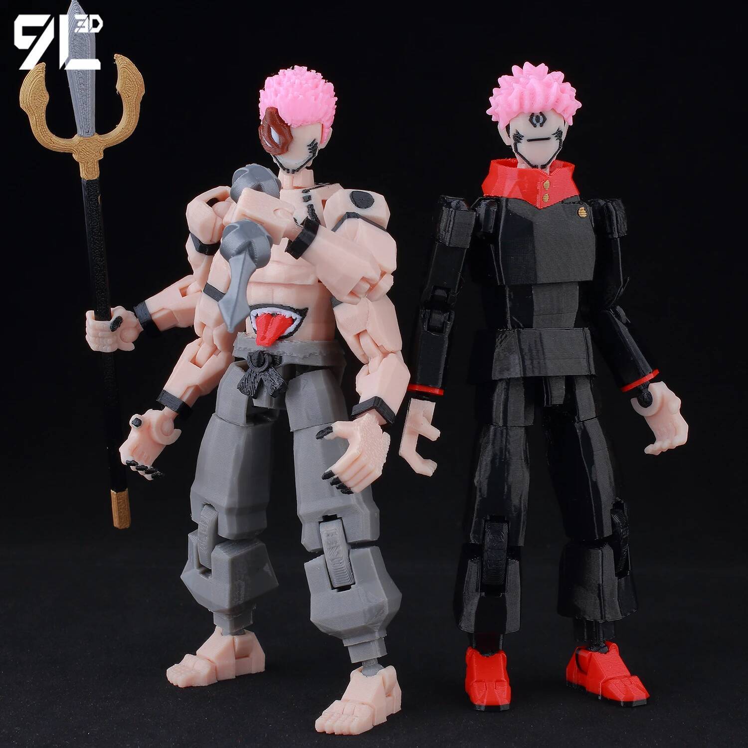 ​9L3D Lucky13 Gojo Sukuna Jujutsu Fushiguro Toji Gojo Satoru Action Figure Dummy13 T13 Multi-Jointed Collectible Toys Titan13