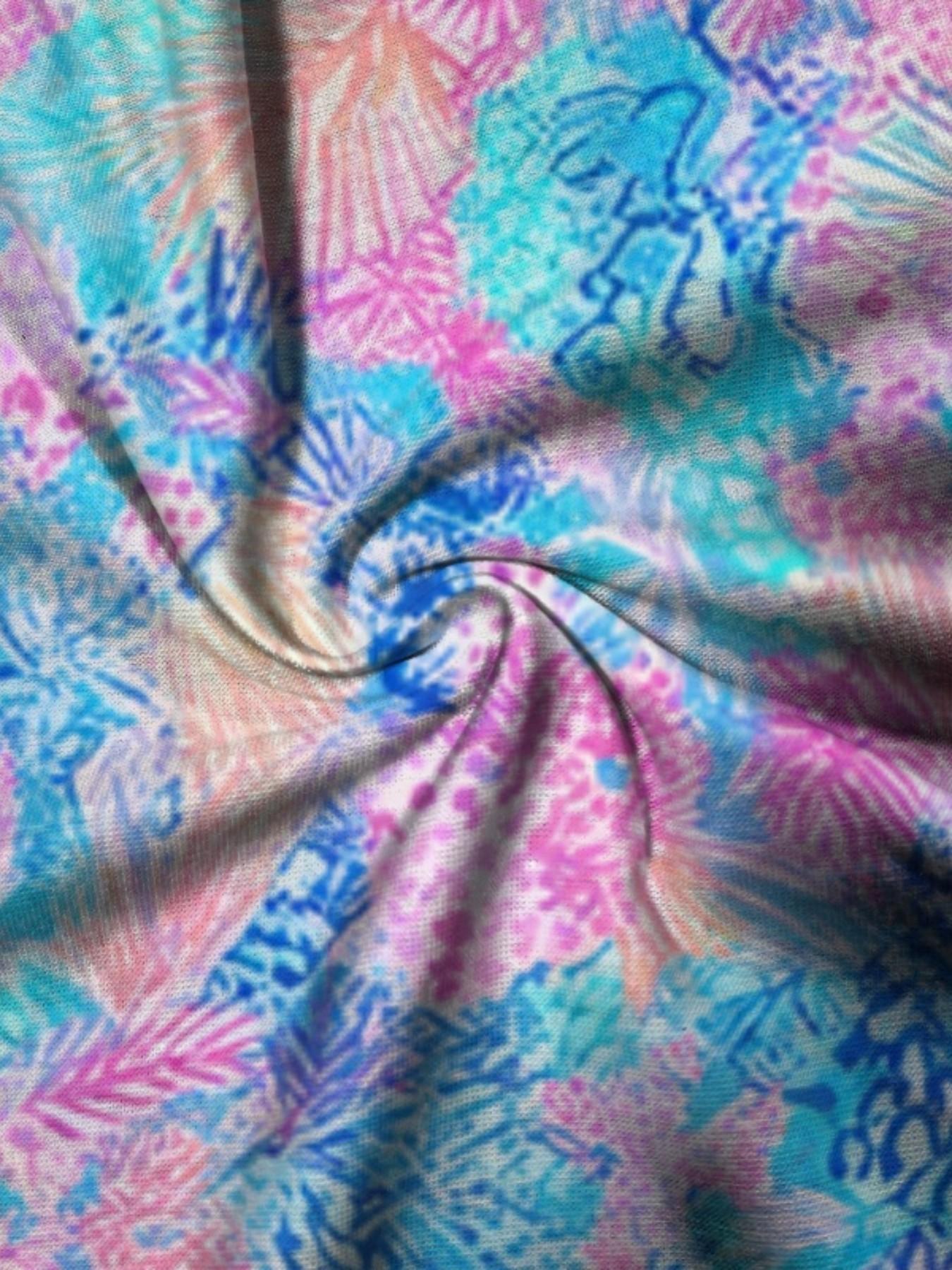 Summer Kids Dreamy Blue Tropical Plant Print Drawstring Beach Pants, Boys Loose Fit Coastal Vacation Swim Shorts, Casual Slim-Fitting Style