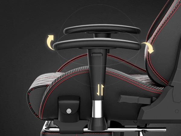 GTPLAYER Gaming Chair, Computer Chair with Bluetooth Speakers, High Back Ergonomic Office Chair Desk Chair with Lumbar Support, Height Adjustable Game Chair with Footrest 330LBS, Comfy Seat, Cool Chair