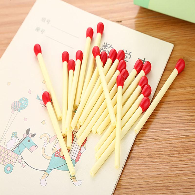 20pcs Cute Matchstick-Shaped Ballpoint Pens, Creative Stationery for Kids, Student Rewards, Small Gifts, Ca Prop 65 Compliant