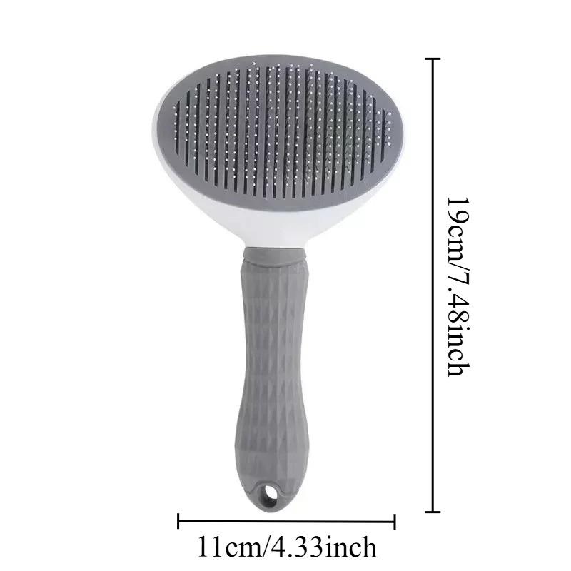 Cat Comb Pet One-Click Fur Remover, Dog Knot Brush, Hair Removal Tool, Easy-To-Use Cat Grooming Brush, Essential Pet Care Accessory