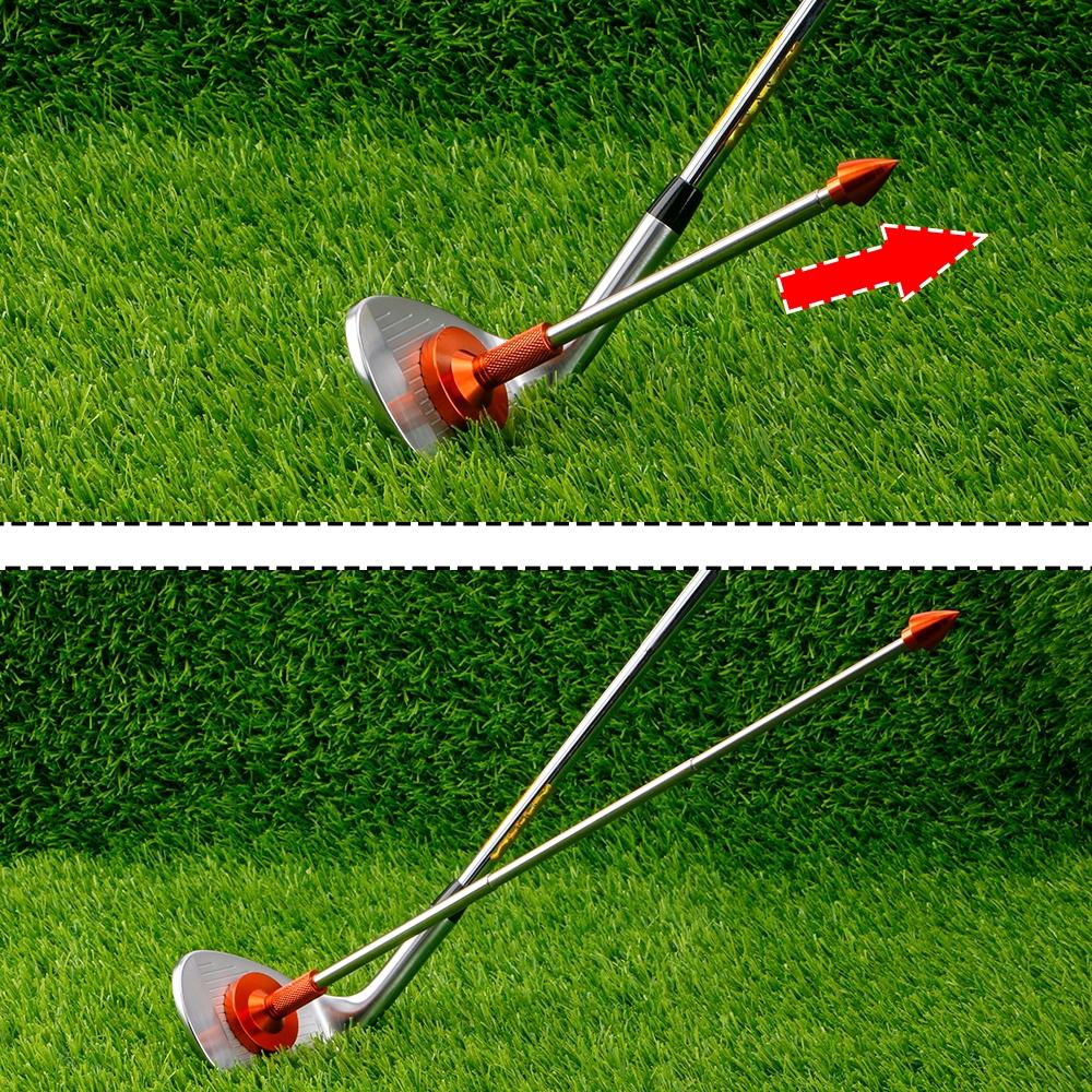 1 PC Golf Swing Trainer,Adjustable Length Stainless Steel with Magnetic Base,For Swing Correction and Practice,Golf Club Alignment Indicator,Portable Golf Training Aid