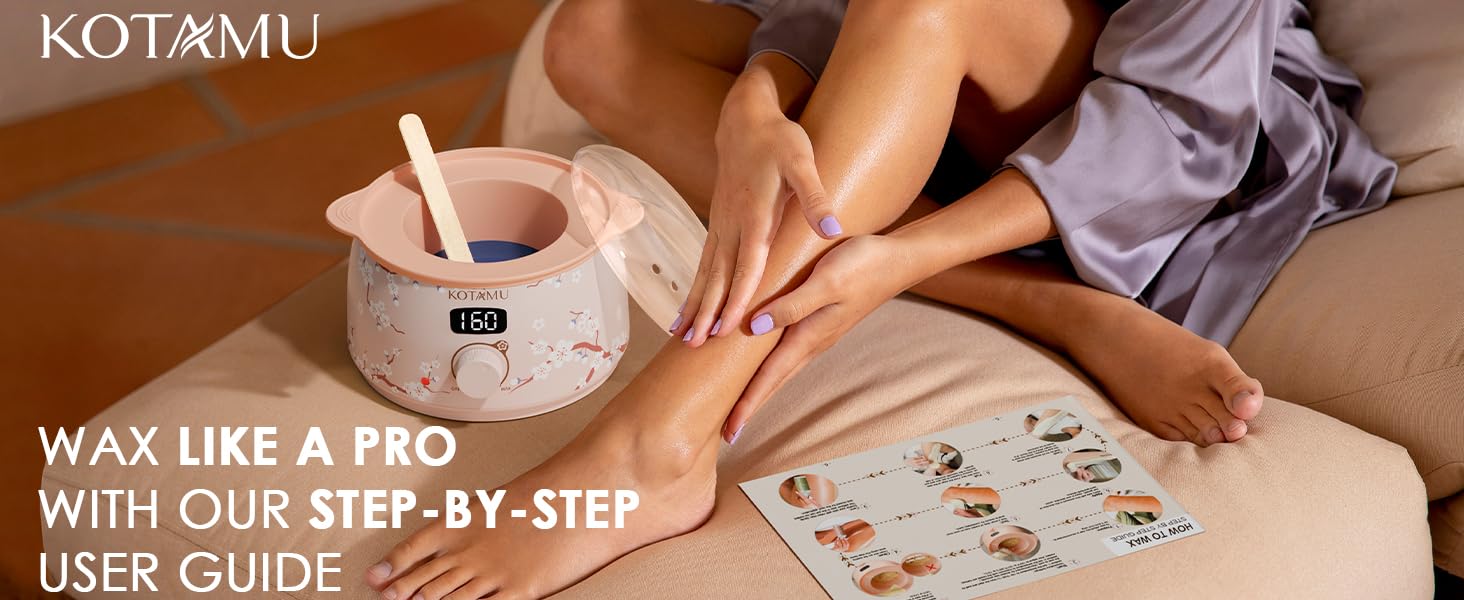KOTAMU Waxing Kit for Women & Men, Wax Warmer for Hair Removal, Digital Wax Kit with Silicone Pot,Ideal for Face Eyebrow Arm Legs Armpit &Sensitive Skin KOTAMU Waxing Kit for Women & Men, Wax Warmer for Hair Removal, Digital Wax Kit with Silicone Pot,Ideal for Face Eyebrow Arm Legs Armpit &Sensitive Skin