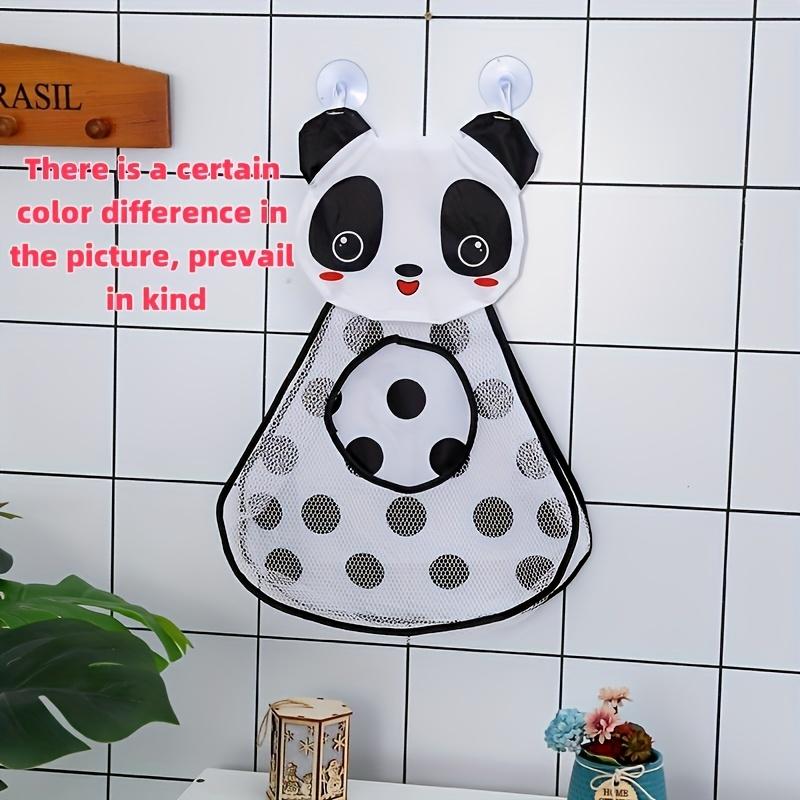 Cartoon-themed Hanging Storage Bag, Water Toy Storage Mesh Bag, Suction Cup Hanging Household Storage Bag, Available in Various Sizes.