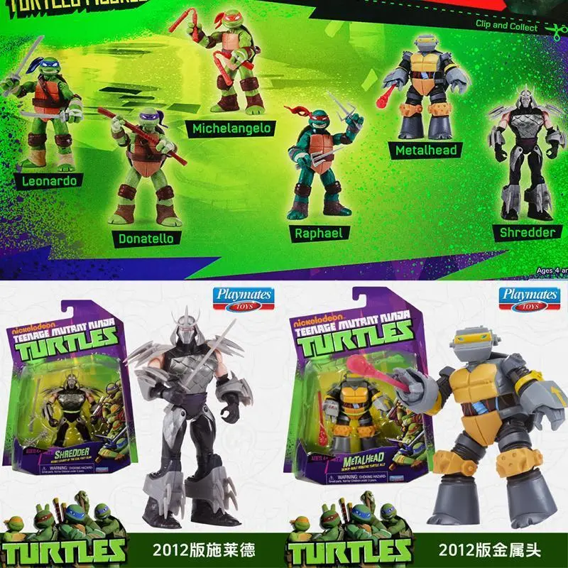 Playmates Teenage Mutant Ninja Turtles Movable Joint Action Figure Leonardo Donatello Shredder Doll Model Toys Gifts Popular toys 2026 Hot selling toys