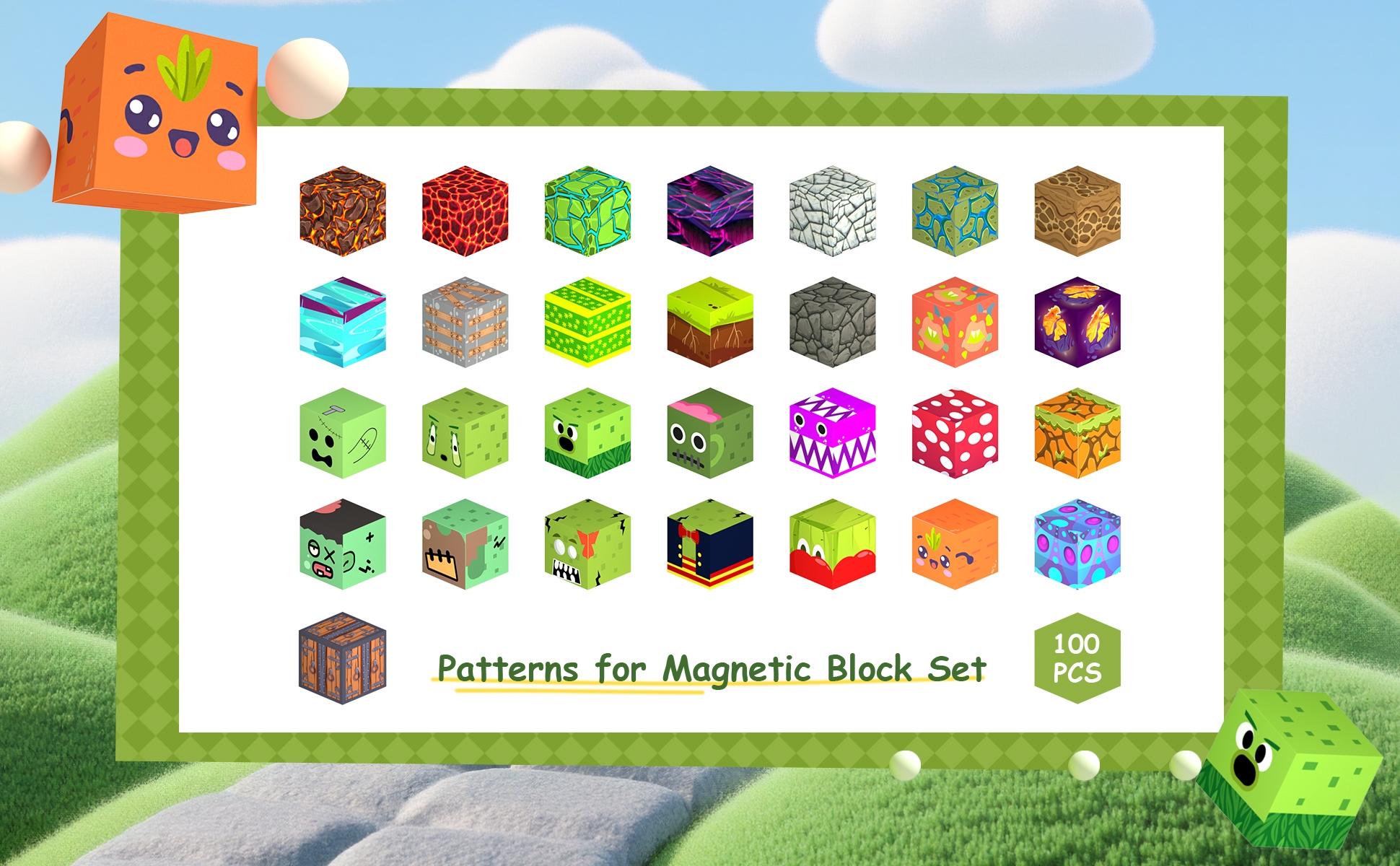 100/150PCS Magnetic Building Blocks Cubes, STEM Montessori Educational Sensory Toys, STEM Learning, Strong Magnet Stacking Bricks, Birthday Gifts for Boys & Girls Toddlers
