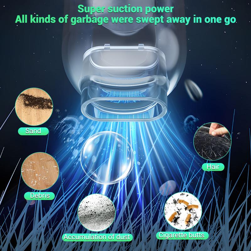 BRPOM Car Vacuum Portable Cordless, 25000PA High Power Suction & Blower, Wireless Handheld Vacuum Cleaner for Car, Home, Office, Pet