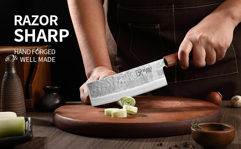 Xchief Pro Japan Knife Set, High Carbon Steel Japan Nakiri Santoku Knife Set, Hand Forged Meat Cleaver Butcher Knife with Accessories for Kitchen, Camping BBQ Knives Set with Bag Xchief Pro Japan Knife Set, High Carbon Steel Japan Nakiri Santoku Knife Set, Hand Forged Meat Cleaver Butcher Knife with Accessories for Kitchen, Camping BBQ Knives Set with Bag