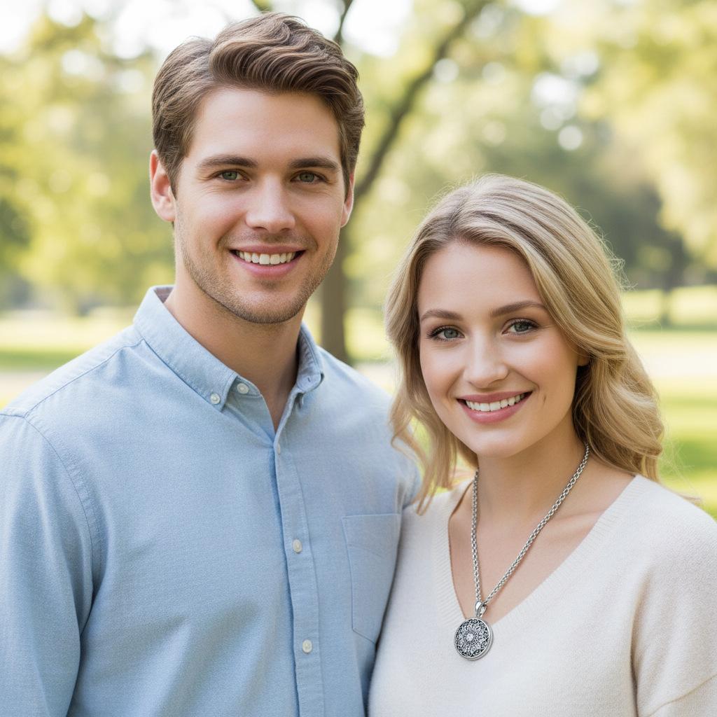 Celtic Locket Necklace Vintage Copper Locket Pendant, Memorial Album Chain, Ideal Gift for Wife Girlfriend, All Seasons