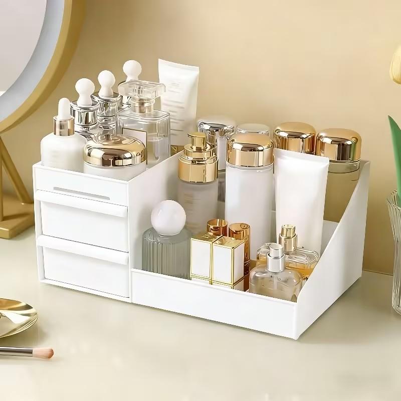 Drawer Organizer Box, Space-Saving Storage Container, Ideal for Cosmetics, Office Supplies, Lightweight and Durable, Perfect for Bedroom Desk