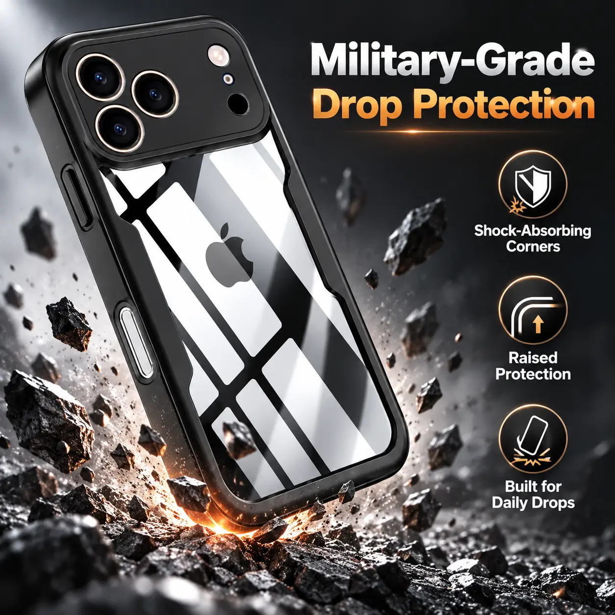 360 Degree Protective Multi-Model iPhone Case with Built-in Screen Guard, TPU Bumper, Acrylic Back, Drop Proof Cover, Durable Cellphone Shell, Shockproof Drop Protection for iOS Devices
