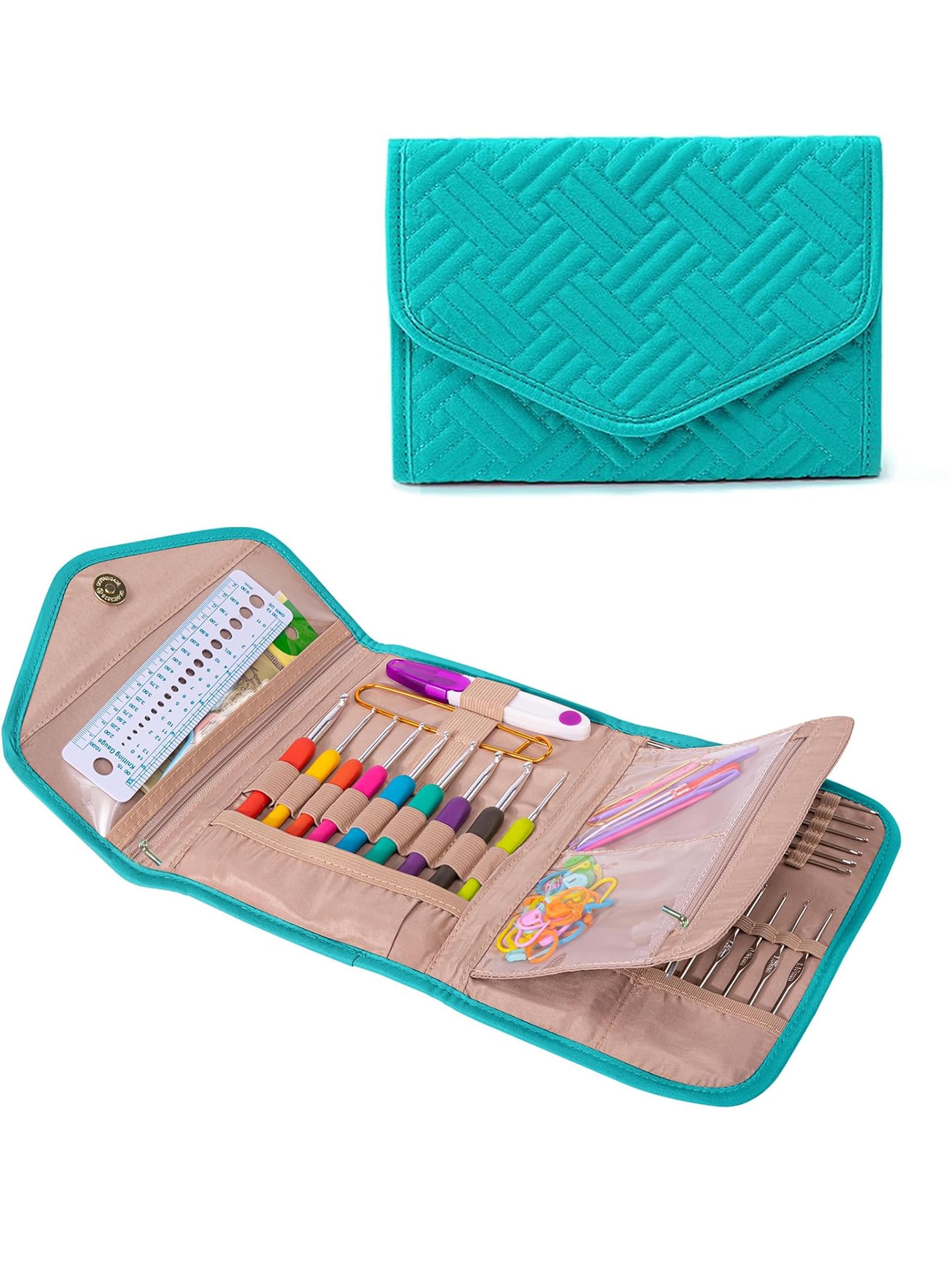 Crochet Hook Case - Foldable Organizer - Knitting & Crochet Supplies Holder