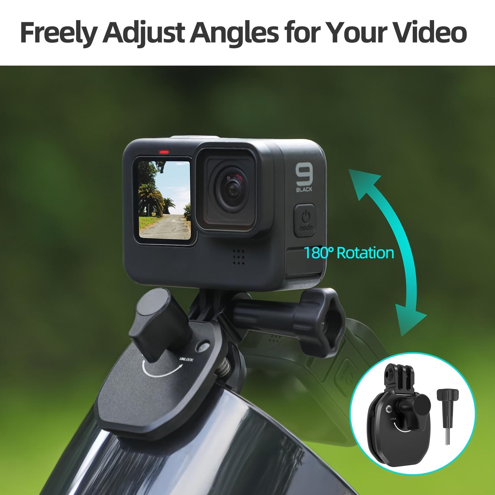 Travel gadgets, for GoPro/DJI/Insta360/Akaso Brave/Campark Cameras Motorcycle mount, for GoPro 13-3, DJI Osmo Action 5 Pro/4/3/Pocket 3/Nano, Insta360 X5/X4/X3/Ace Pro/Go 3/Go Ultra, for Travel Vlogs