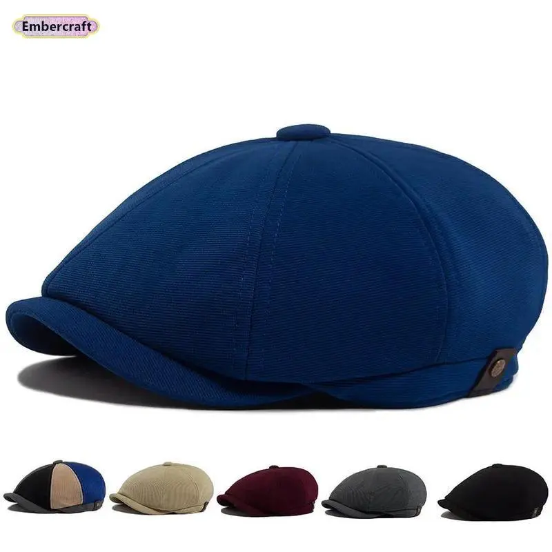 Unisex Classic Flat Cap - Vintage, Gender Neutral, Minimalist, Lightweight Breathable Fabric, Adjustable Fit, Anti-UV Solar Protection Casual Hat for Travel, Outdoor Wear, Vintage Hat, Solar Protection Hats