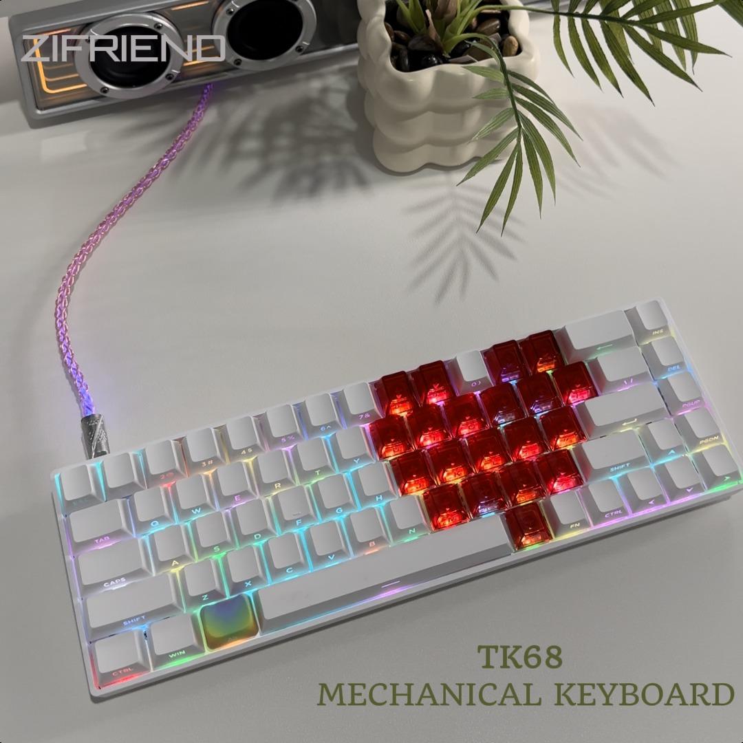 FURYCUBE x ZIFRIEND TK68 60% Creamy Ergonomic Illuminated