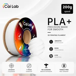 Cailab Pla+ 3D Printer Filament 1.75mm 200g, High Toughness, Precision +/-0.02mm, No Clogging, High Impact Strength, Fdm Printing