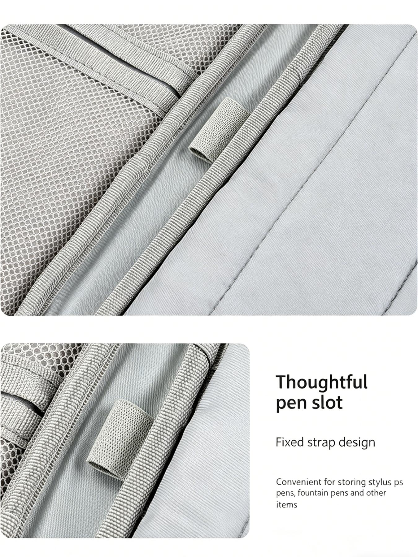 12.9 Inch Tablet Sleeve Bag with Handle – Splash-Resistant & Shockproof Organizer for iPad Pro, Surface Go 2, Vivo Tablet, Samsung Tab, Multi-Compartment for Pens, Cables & Tech Accessories