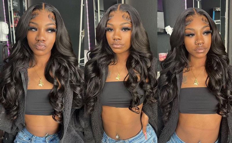 Lemoda Body Wave 13x6 Full Lace Frontal Virgin Human Hair Wigs Body Wave Top 15A 13x6 HD Transparent Lace Front Wig Pre-Bleached Knots Invisible Lace Tiny Knots