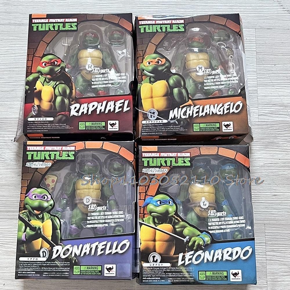 SHF Ninja Turtle Figure Neca 1990 Film Version Turtles Action Figure Raphael Leonardo Michelangelo Donatello Model  Gifts