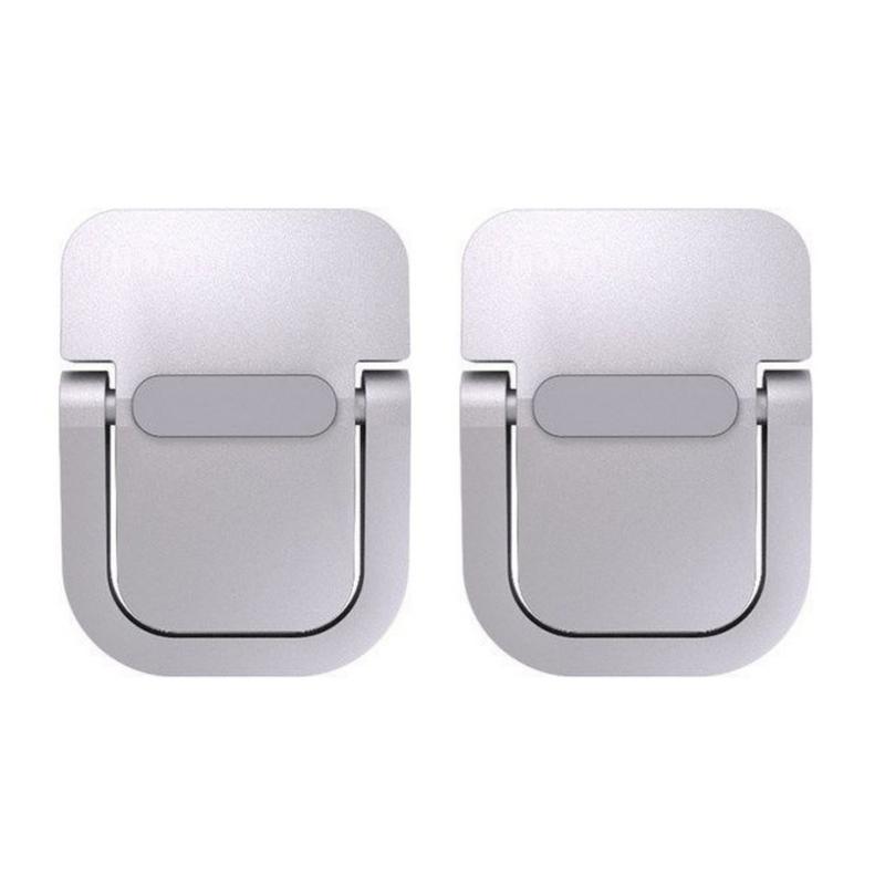 2-Pack Laptop Stand, Invisible Portable 3D Design, Air-Cushioned Base, Foldable Keyboard Support, Cooling Ventilated Rack