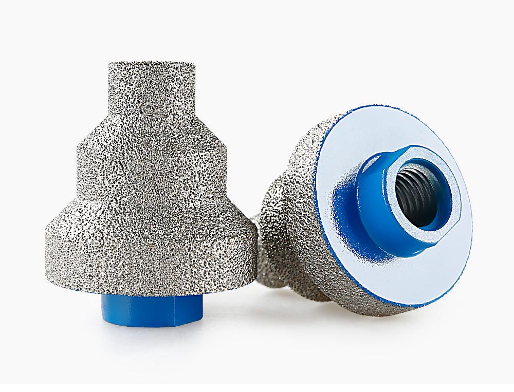 LOZLIN 20-35-50MM Diamond Step Chamfer Drill Bit - Hole Enlargement/Edge Trimming for Tile, Marble, Porcelain & Masonry - Angle Grinder Drill 5/8-11 Tool Accessories