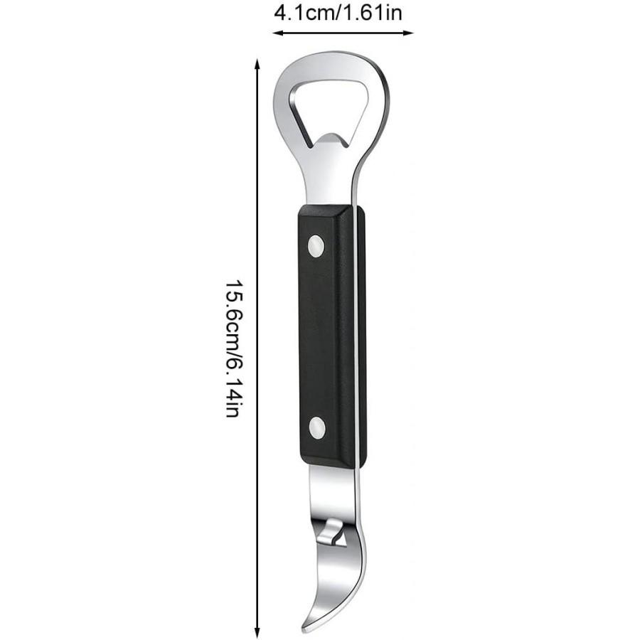Portable Carbon Steel Bottle Opener, Two-In-One Can Opener and Screwdriver, Dual-Head Kitchen Tool, Outdoor Convenience