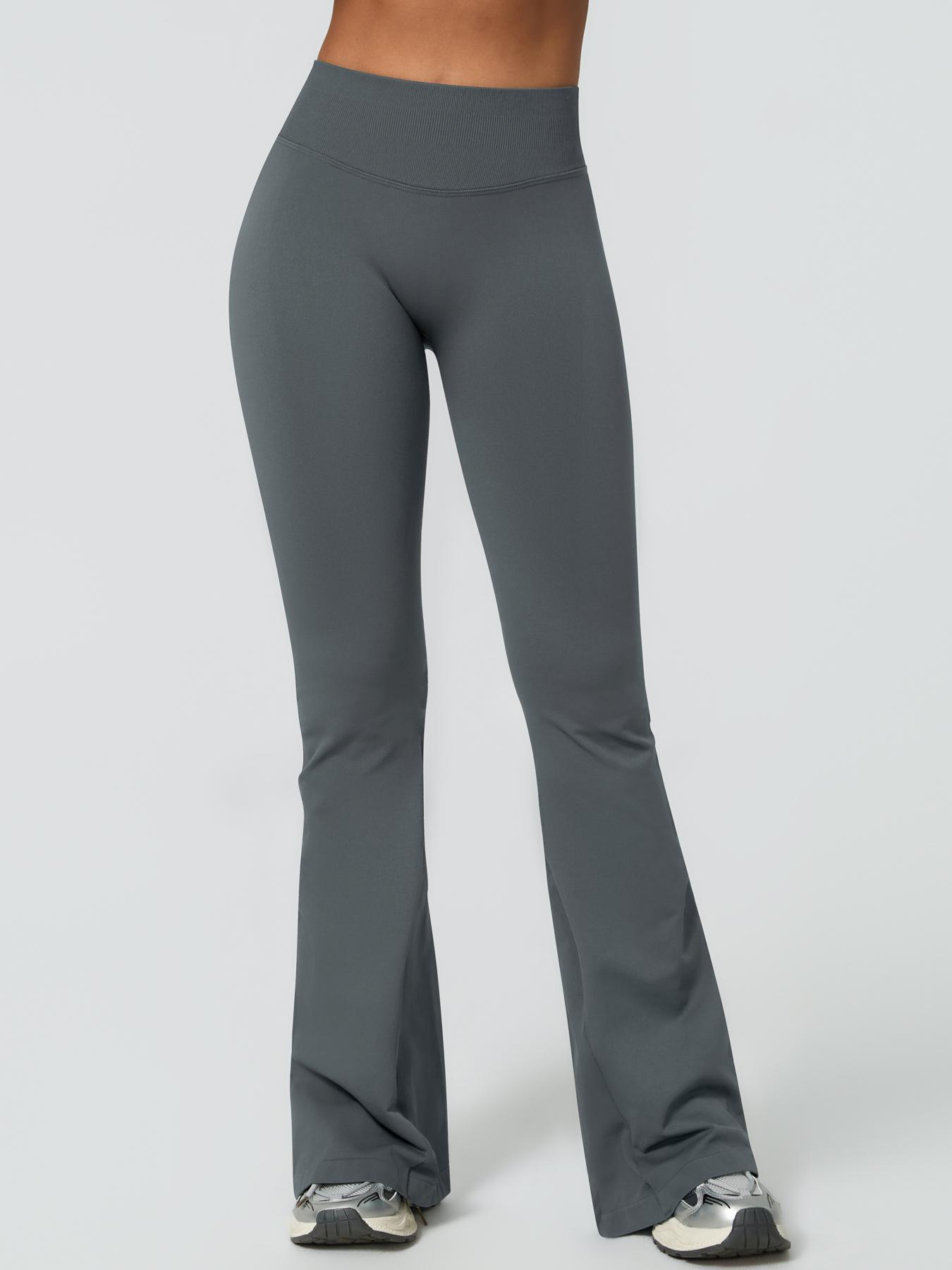 Women's High Waist Wide Leg Yoga Pants, Fitness Pants, Soft Comfortable Sportswear for Gym Running Cycling Hiking Golf Tennis, All Seasons Fitted Plain, Flare Yoga Leggings