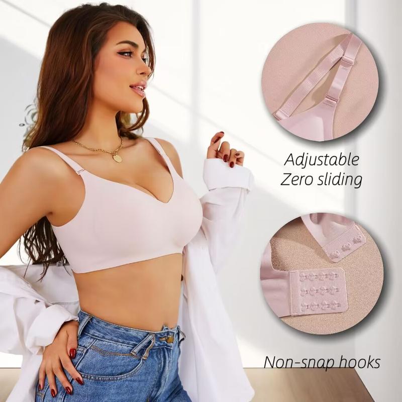 FINETOO Unite store 1PC Cloud-like Marshmallow Touch 24-hour Burden-free Companion Support Non-slip Cup Seamless S-3XL womenswear