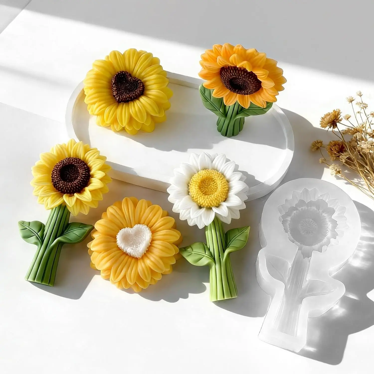 2PCS Sunflower Molds