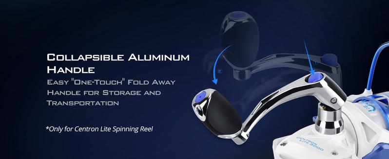 KastKing Centron & Centron Lite Spinning Reels, Size 500 is Perfect for Ice Fishing, Up to 17.5Lbs Max Drag, 5.2:1 Gear Ratio, Ultra Smooth Powerful, CNC Aluminum Spool, 9+1 BB Light Weight