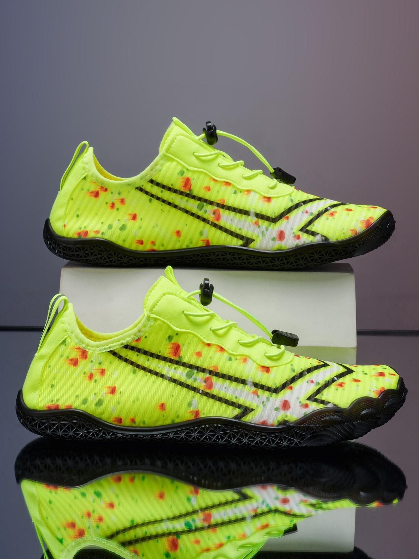 Trendy Printed Beach Shoes, Couple Quick-Dry Breathable Hiking Shoes, Soft Sole Anti-Slip Durable Water Shoes, Surfing Snorkeling Versatile Shoes