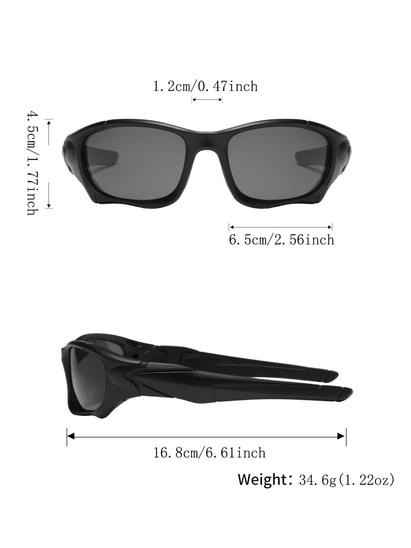 Men's Plastic Square Cyberpunk Glasses, High-End Trendy Casual