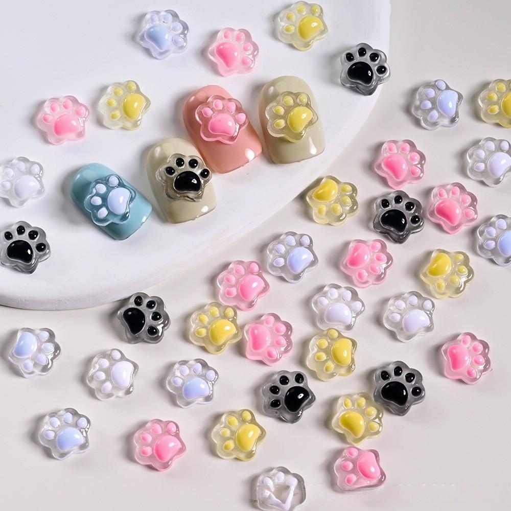 Light Blue Nail Charm Set - Pearl Starfish Shell Nail Pressing DIY Accessory Kit, Ocean Mermaid Style Acrylic Fake Tips, Perfect for Halloween, Christmas, New Year Party Nail Decoration