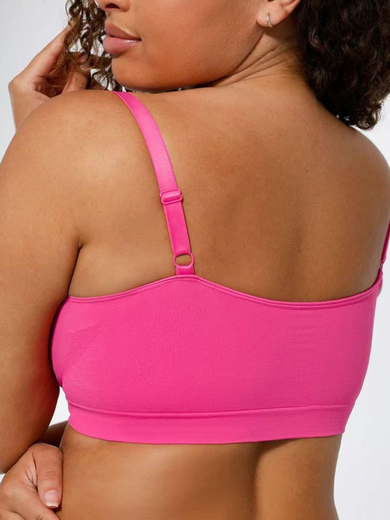 3 Pack Women's Seamless Wireless Supportive Bras, Adjustable Strap Comfort No Underwire Bralette Set, Soft Stretch Light Support Bra Tops for Daily Wear, Lounge, Sleep and Casual Layering