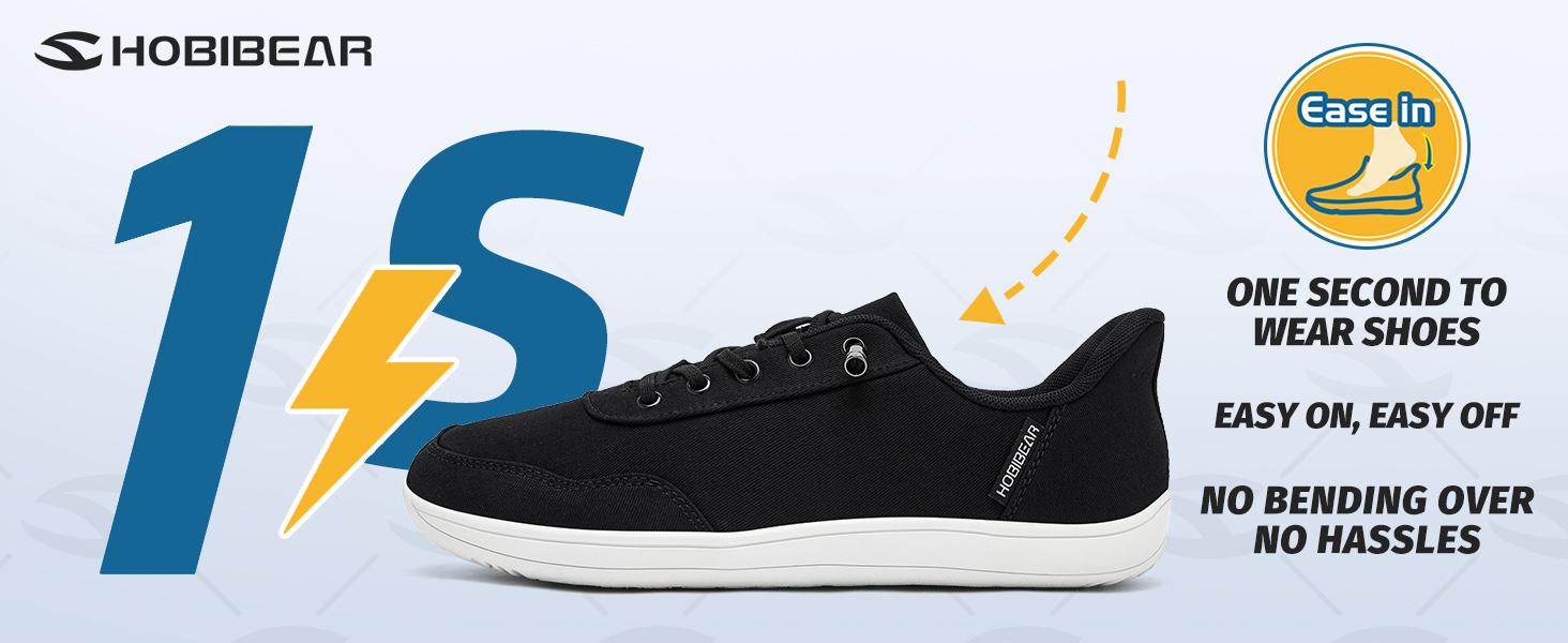 HOBIBEAR Womens Mens Hands Free Slip On Sneakers Comfort Wide Minimalist Barefoot Canvas Shoes #outdoorfun #TikTokShopSummerTurnup