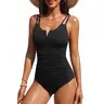 Yonique Womens One Piece Swimsuit Tummy Control - Slimming Bathing Suit V Wired Full Coverage Vacation Swimwear for Women SwimWeek  summervibes