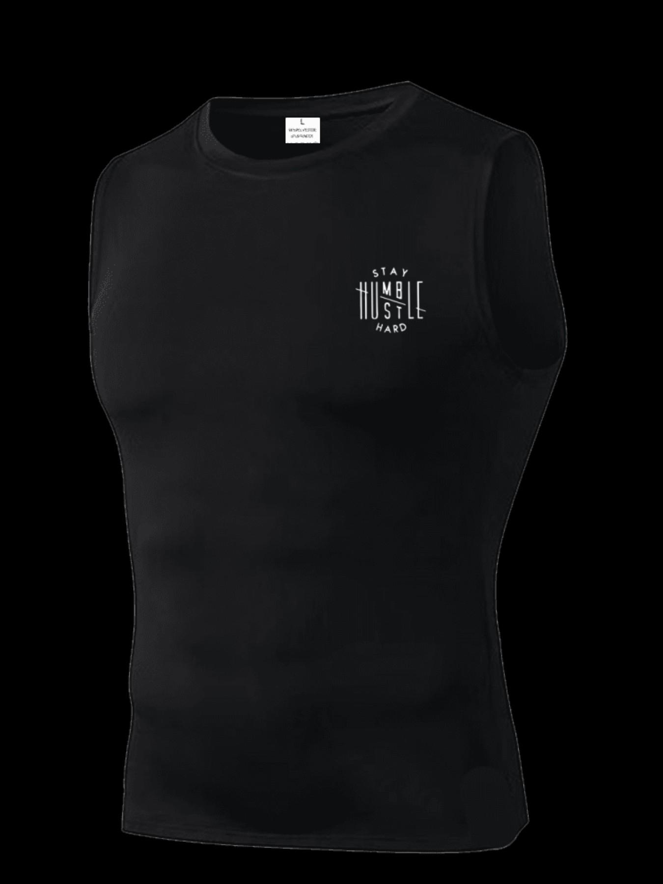 Men's Short Sleeve Sporty Tee, Quick-Dry Breathable Moisture-Wicking, Humble Pattern, Ideal for Gym, Running, Boxing, Outdoor Activities