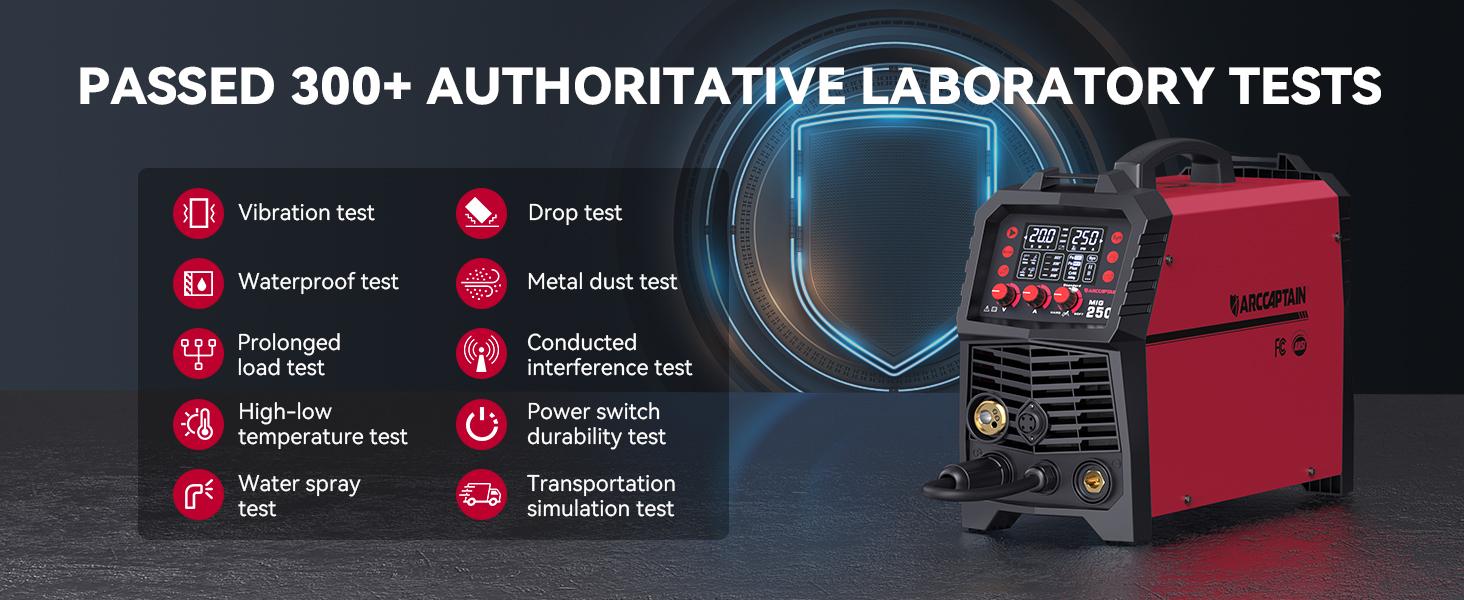 ARCCAPTAIN MIG250 Multi Process Welder 250 Amps MIG Welder Welding Machine Heavy Duty Work Portable Welder welder machine