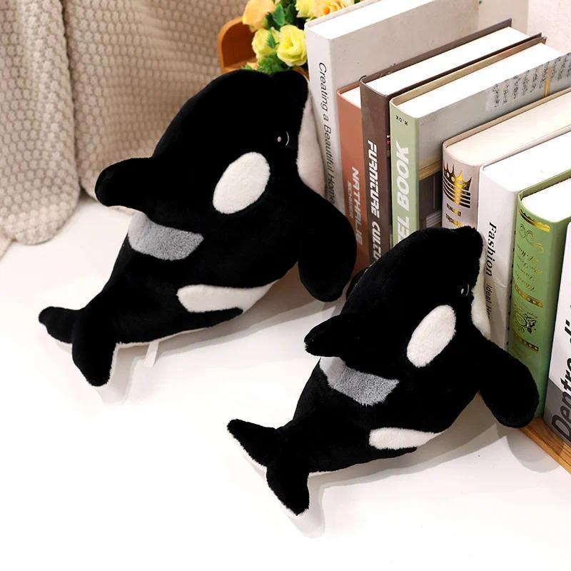 Lifelike Killer Whale Plush Toys Stuffed Orcinus Orca Fish Doll Cute Shark Cartoon Soft Sleep Pillow Kids Girls Baby Gift
