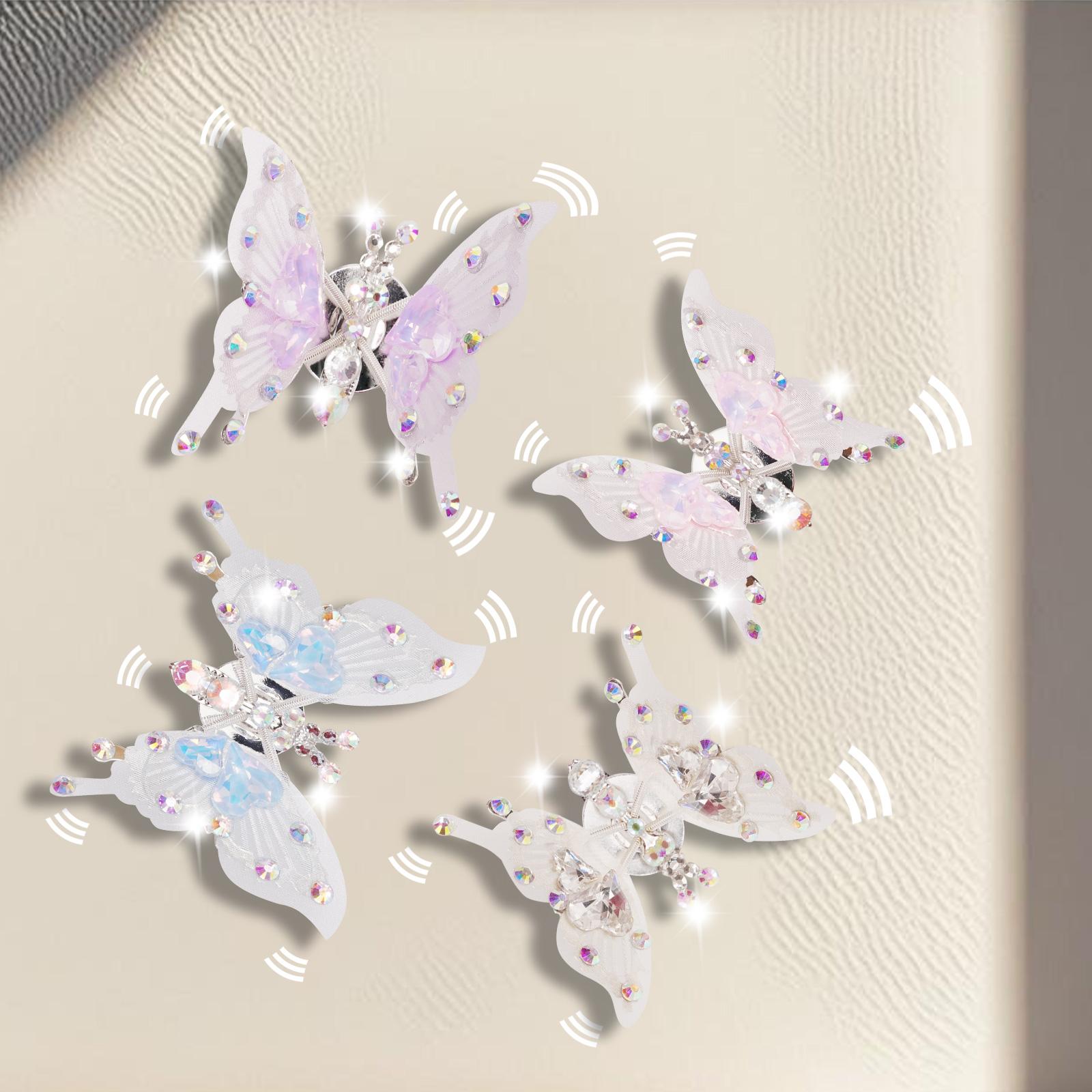 4pcs Flying butterfly decor Car accessories Home decor Wall stickers Pink butterfly Moving butterfly Purple car accessories Room decor Car ornament Car charm Car jewelry Butterfly jewelry for women Girls bedroom Decor pink room decor 4pcs Flying butterfly decor Car accessories Home decor Wall stickers Pink butterfly Moving butterfly Purple car accessories Room decor Car ornament Car charm Car jewelry Butterfly jewelry for women Girls bedroom Decor pink room decor