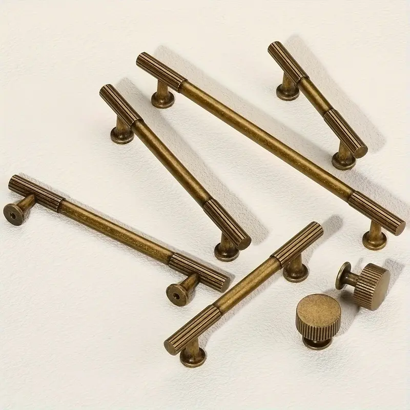6/12 pieces zinc alloy, vintage brass kitchen cabinet handles, drawer handles, vintage cabinet pulls, kitchen cabinet hardware, cabinet drawer handles, hardware handles, bar