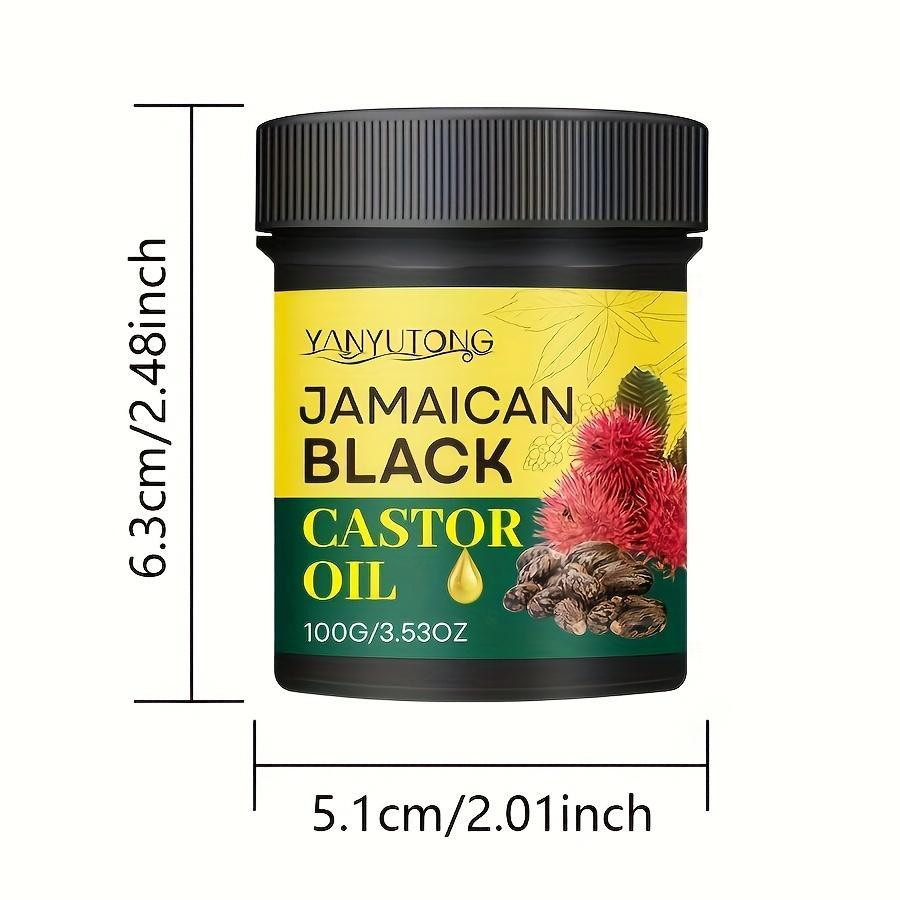 Jamaican Castor Oil 2 Bottles 100g, Alcohol-Free Gentle Non-Irritating, Hair Moisturizing Skin Nourishing Eyebrow Repair, Unisex, Haircare, Balm Texture, Skin Nourishment, No Flammable Ingredients
