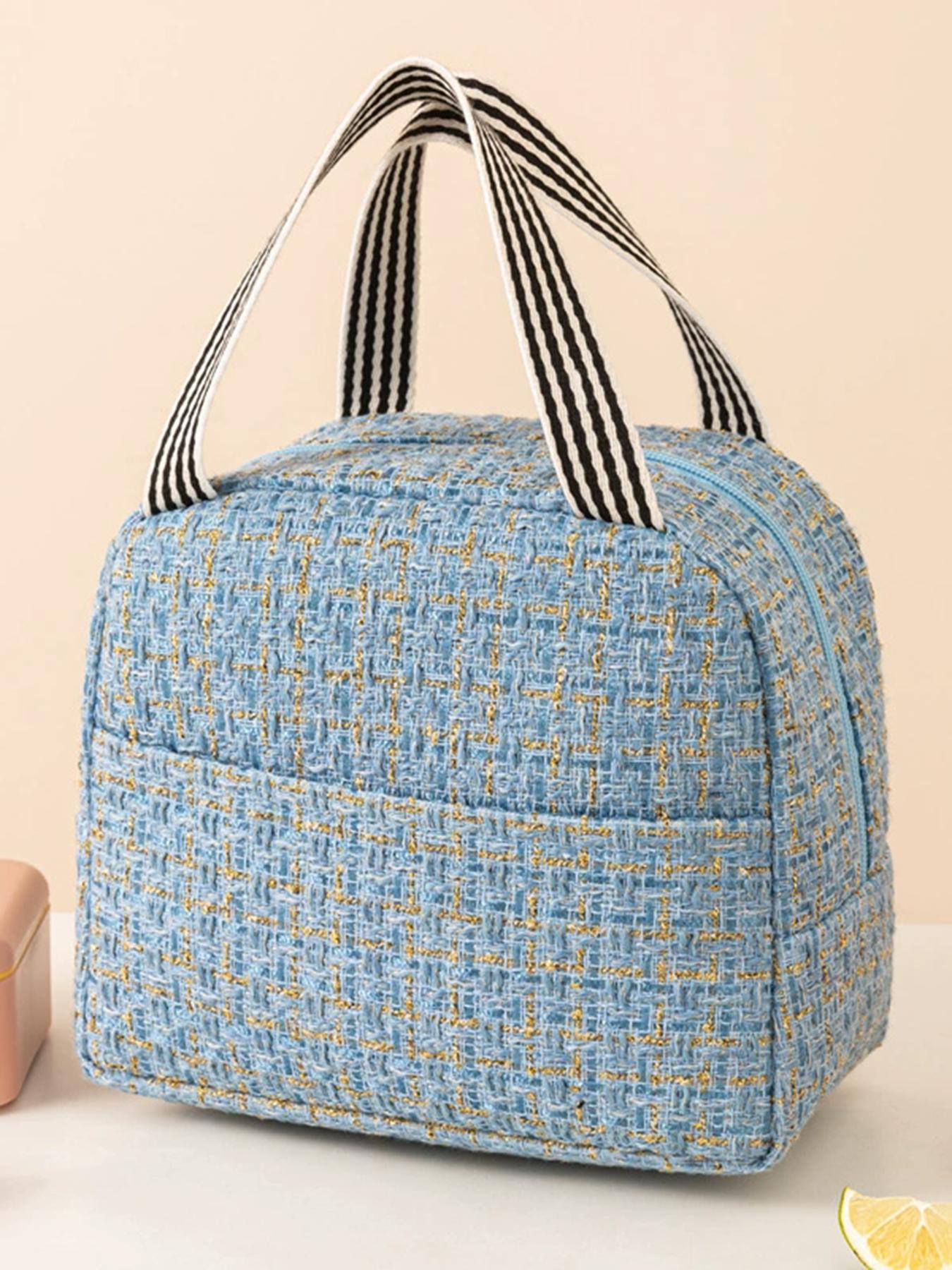 Large Capacity Insulated Lunch Bag, Thickened Food Container Bag, Commuter Bento Box, Picnic Bag, Thermal Meal Pouch